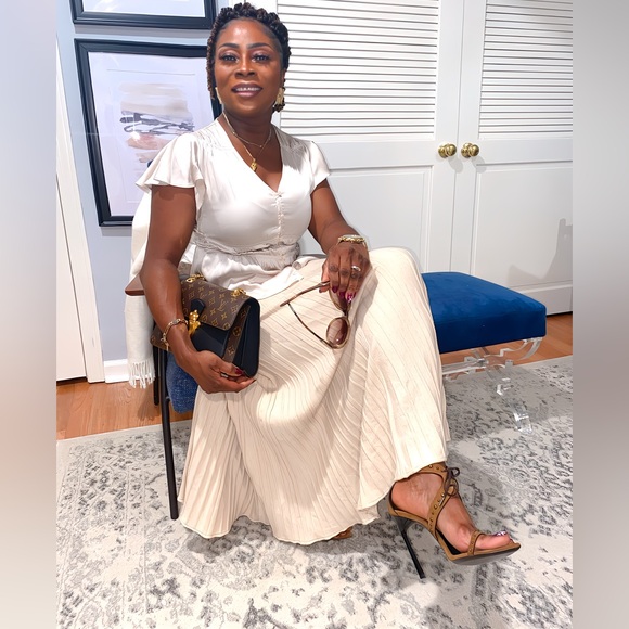 Saint Laurent Brown Suede Heels with Ankle Strap - Picture 7 of 7